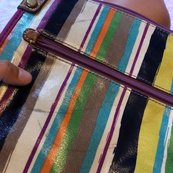 Fossil colorful satchel/cross body bag - Picture 5 of 7